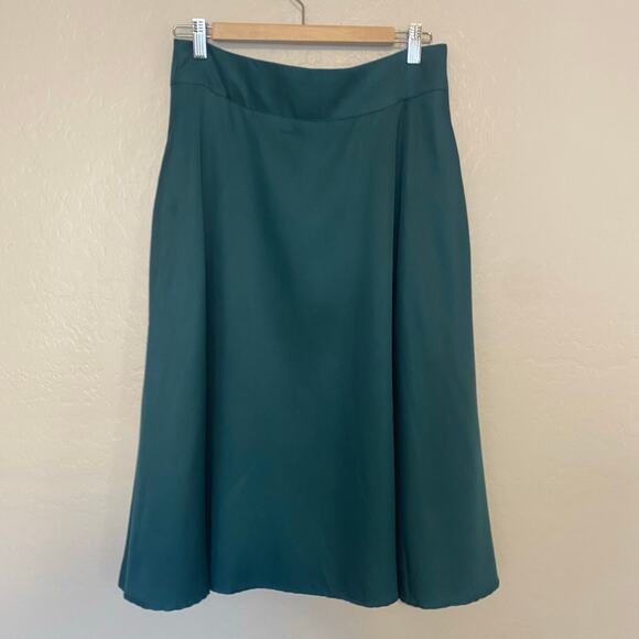 Unique Vintage Dresses & Skirts - Unique Vintage Swing Skirt Womens Size Large Pockets Rockabilly Pinup Retro Teal